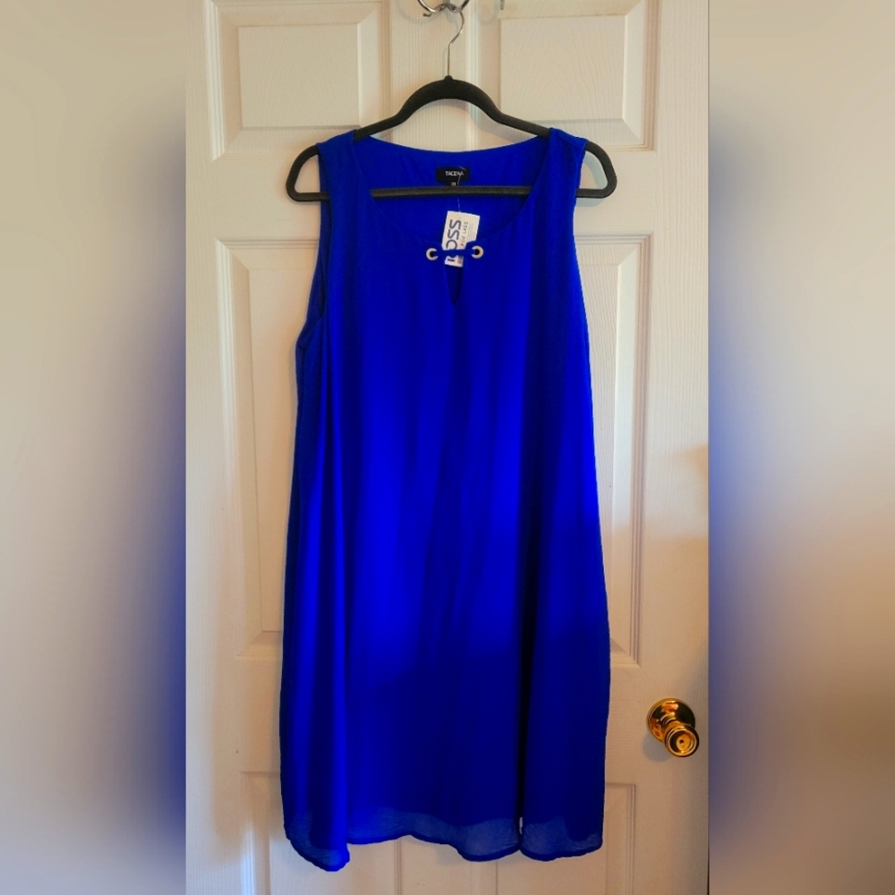 Tacera Royal Blue Midi Dress